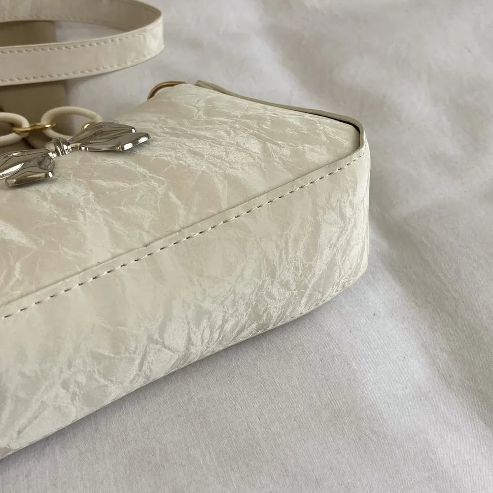 Bow PU Leather Shoulder Bag - V.I.P Digital Presence