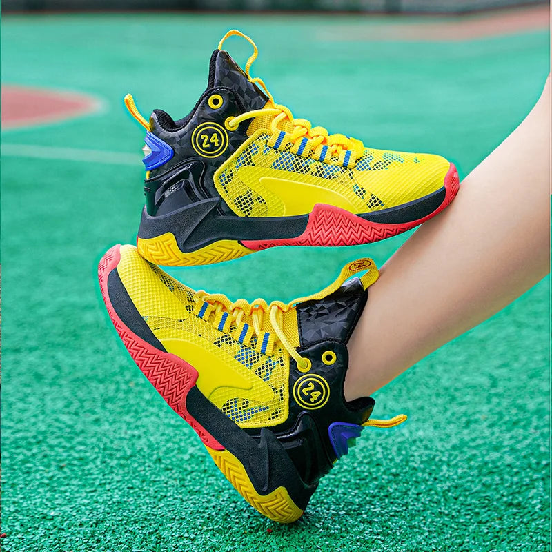 Boys' basketball shoes teenagers' mesh breathable sports shoes - V.I.P Digital Presence