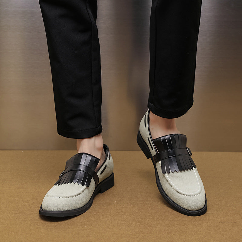 Business formal leather shoes men's soft soled casual shoes British style one foot shoes - V.I.P Digital Presence