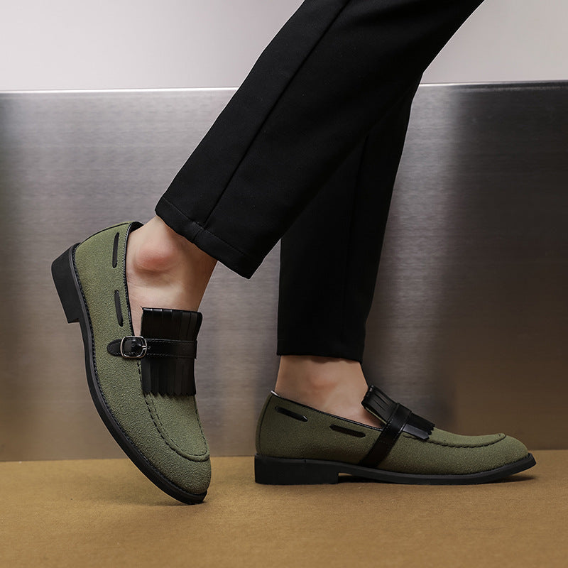 Business formal leather shoes men's soft soled casual shoes British style one foot shoes - V.I.P Digital Presence