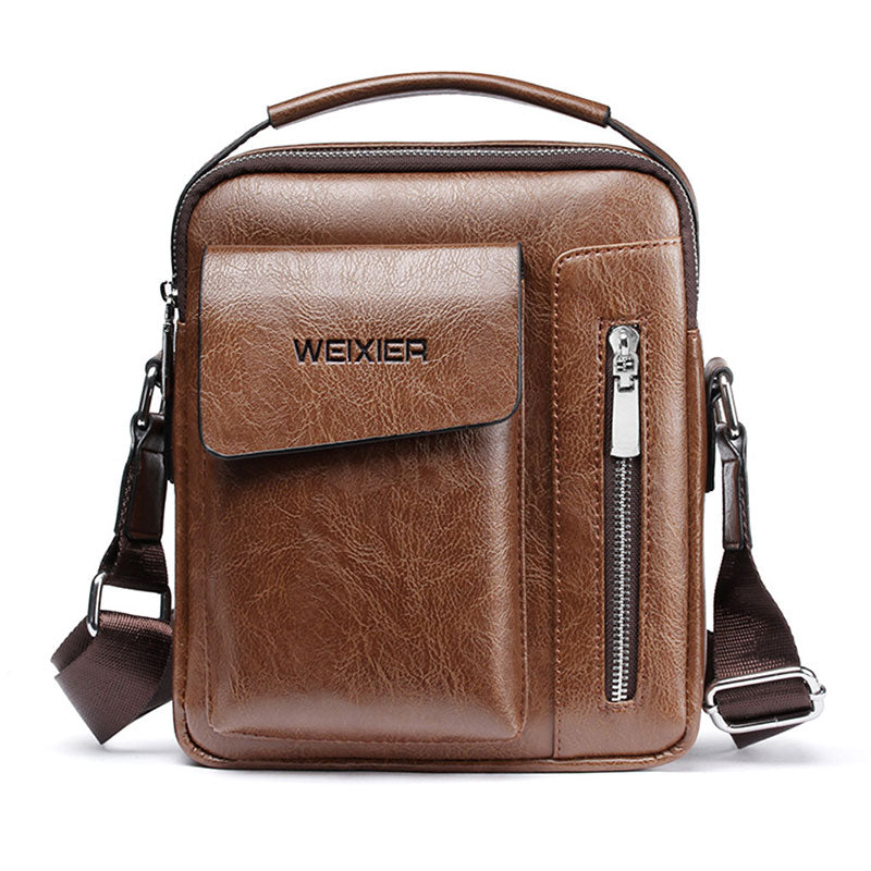 Casual Men Shoulder Bag Vintage Crossbody Bags High Quality Male Bag PU Leather Handbag Capacity Men Messenger Bags Tote Bag - V.I.P Digital Presence