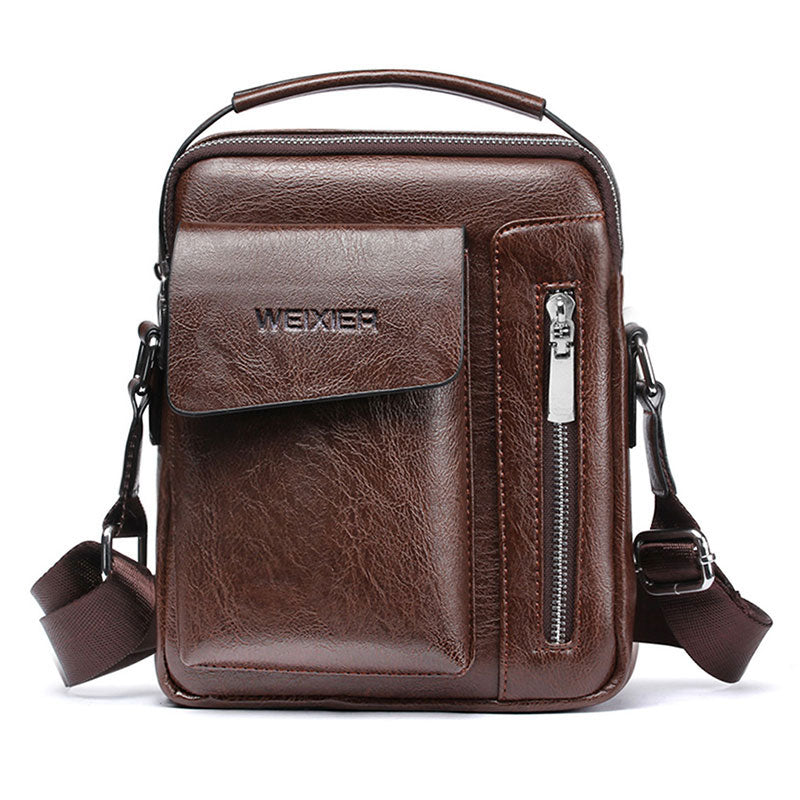 Casual Men Shoulder Bag Vintage Crossbody Bags High Quality Male Bag PU Leather Handbag Capacity Men Messenger Bags Tote Bag - V.I.P Digital Presence