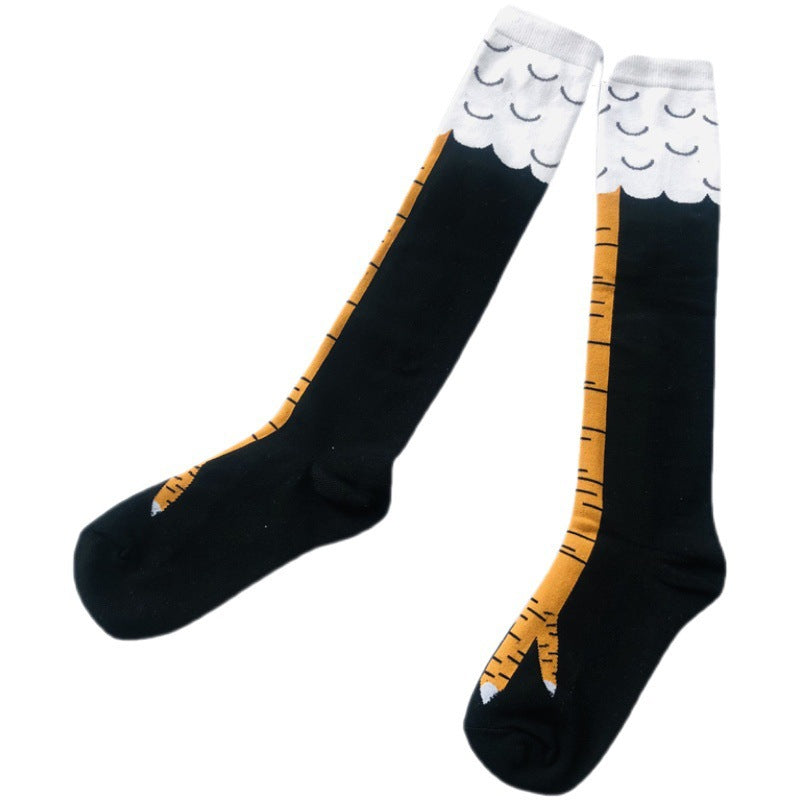 Chicken Claw Socks Women's Over Knee Socks Ostrich Pattern Knee Legs Chicken Feet Long Tube - V.I.P Digital Presence