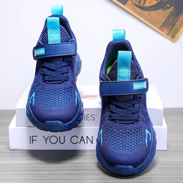 Children's sports shoes seasonal flying woven men's shoes breathable men's and women's casual running shoes for children - V.I.P Digital Presence