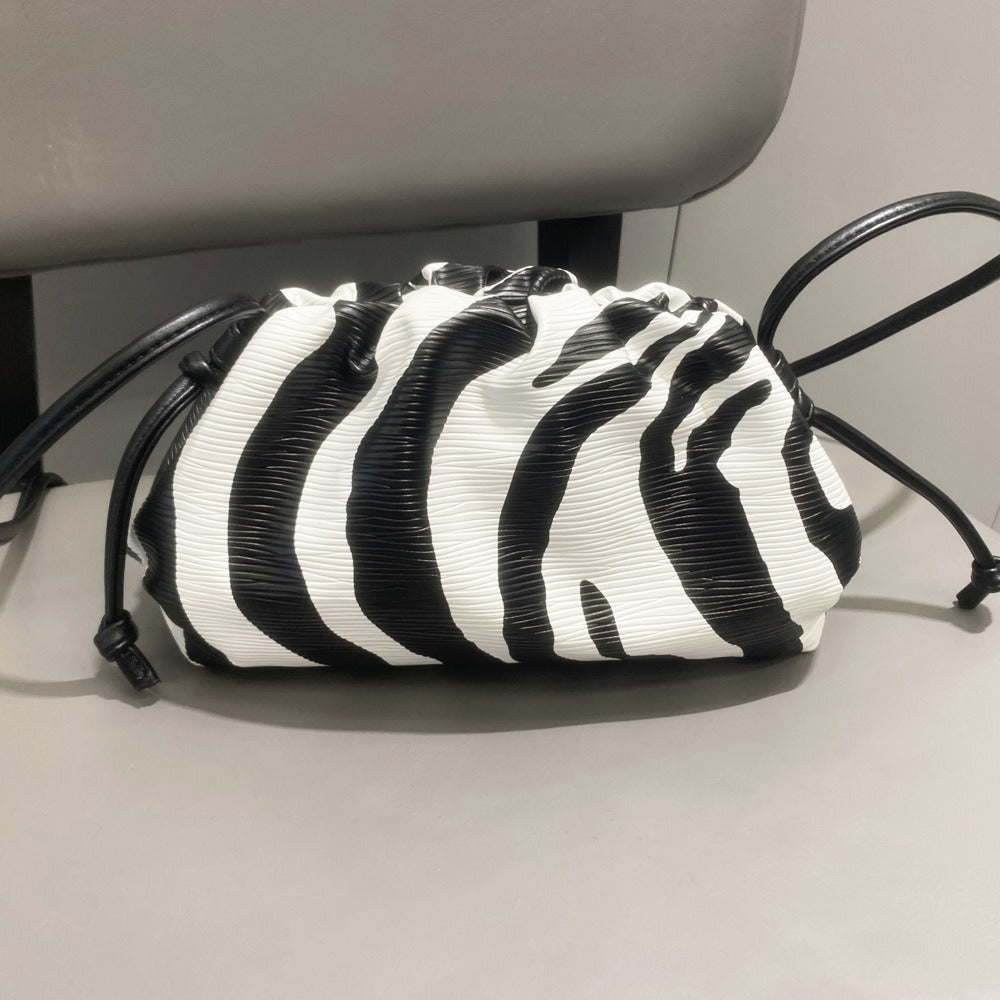 Cloud Bag Zebra Pattern Single Shoulder Crossbody Bag Small Bag Handheld Banquet Bag - V.I.P Digital Presence