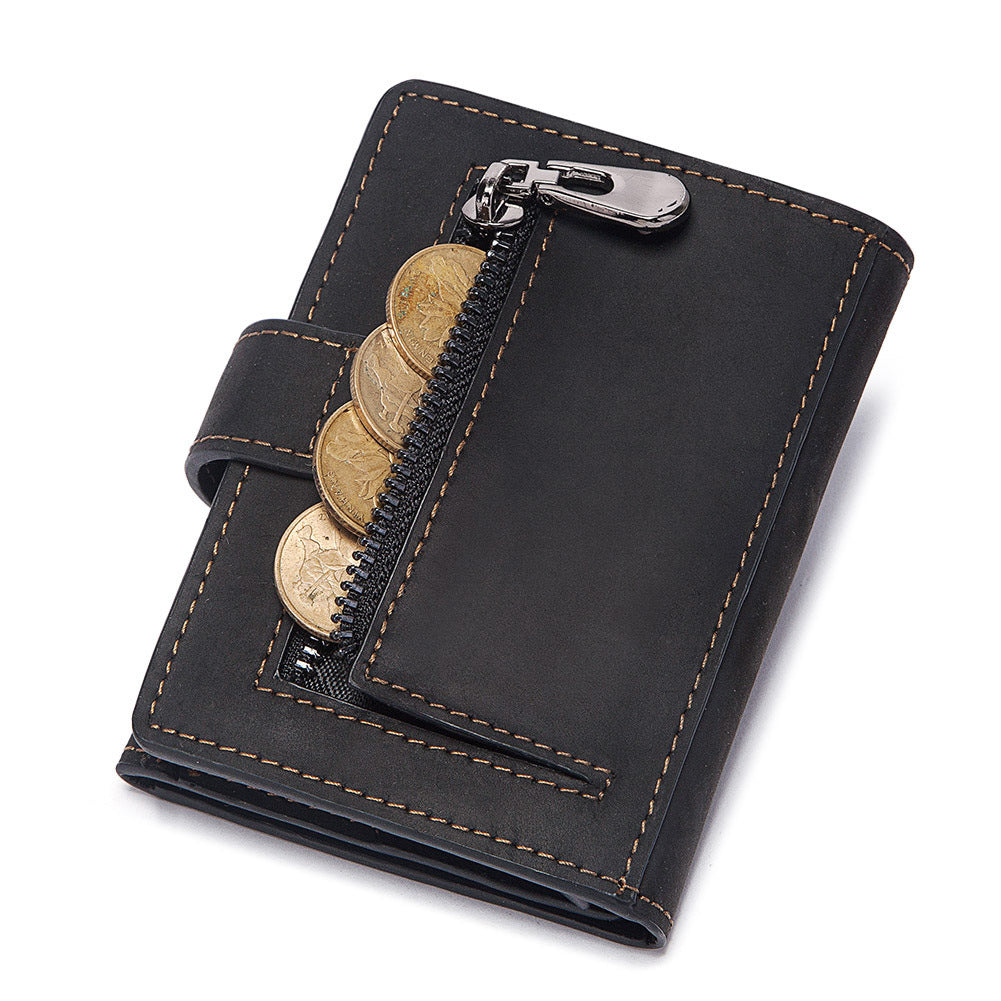 Coin Purse Metal Card Case Leather Card Sleeve ID Sleeve Leather Credit Card Holder - V.I.P Digital Presence