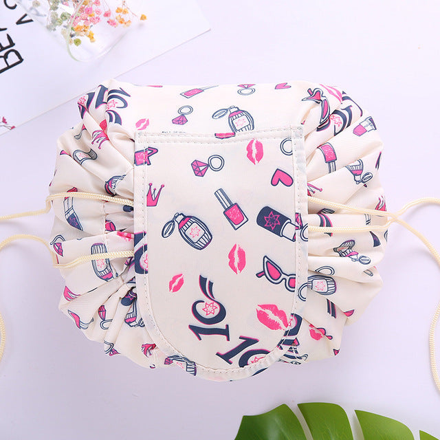 Do Not Miss Drop ship Women Drawstring Cosmetic Bag travel Organizer bag pouch Make Up Case Storage Makeup Bag Toiletry bag - V.I.P Digital Presence
