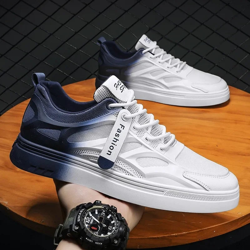 Fashion Men Casual Shoes Spring Men Sneakers Men Vulcanize Shoes White All-match Shoes Male Flats Lace-up Platform Tennis Shoes - V.I.P Digital Presence