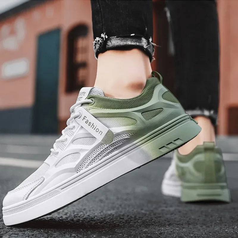 Fashion Men Casual Shoes Spring Men Sneakers Men Vulcanize Shoes White All-match Shoes Male Flats Lace-up Platform Tennis Shoes - V.I.P Digital Presence