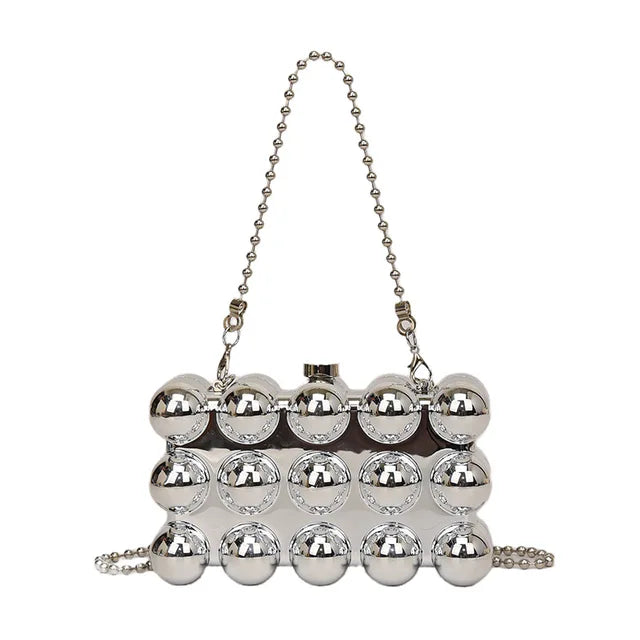 Fashionable mini lipstick bag trendy and versatile pearl chain crossbody bag - V.I.P Digital Presence