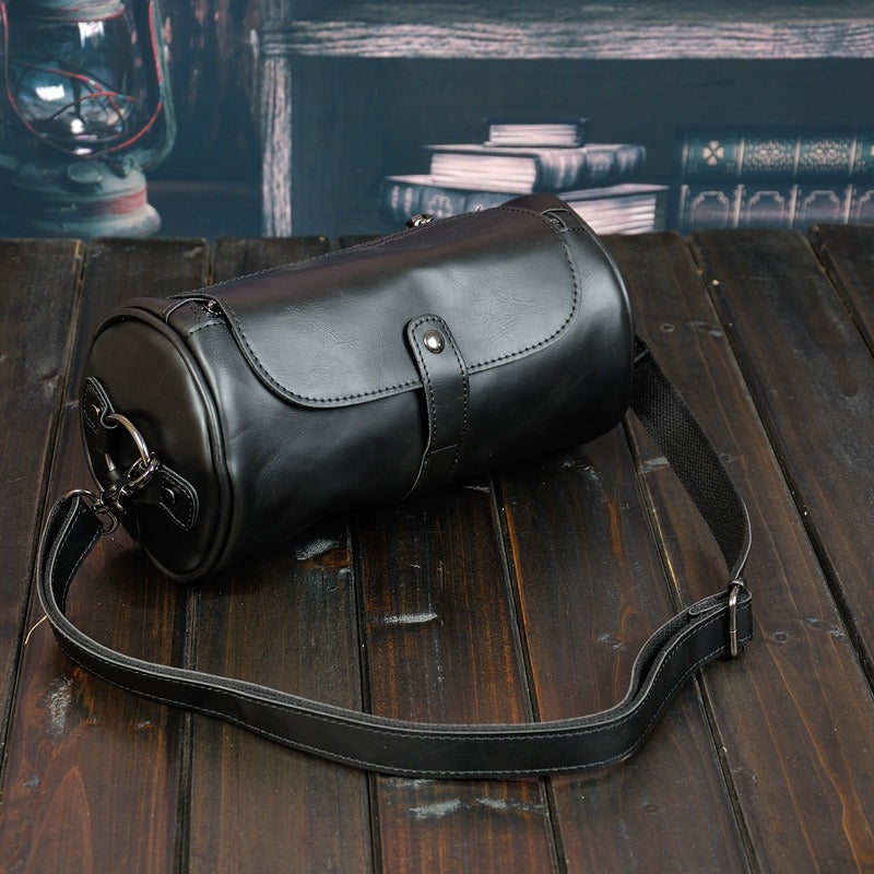 Fashionable Single Shoulder Cylinder Bag Retro Trendy and Personalized Creative Cylinder Bag - V.I.P Digital Presence