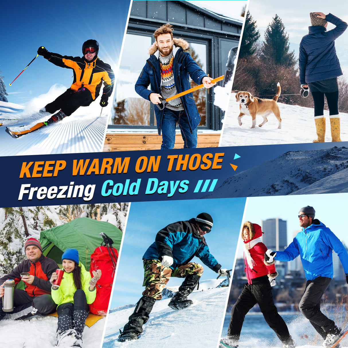 Hot socks with 3-speed electric heating, USB for men and women's foot warmers, winter electric heating and warm socks - V.I.P Digital Presence