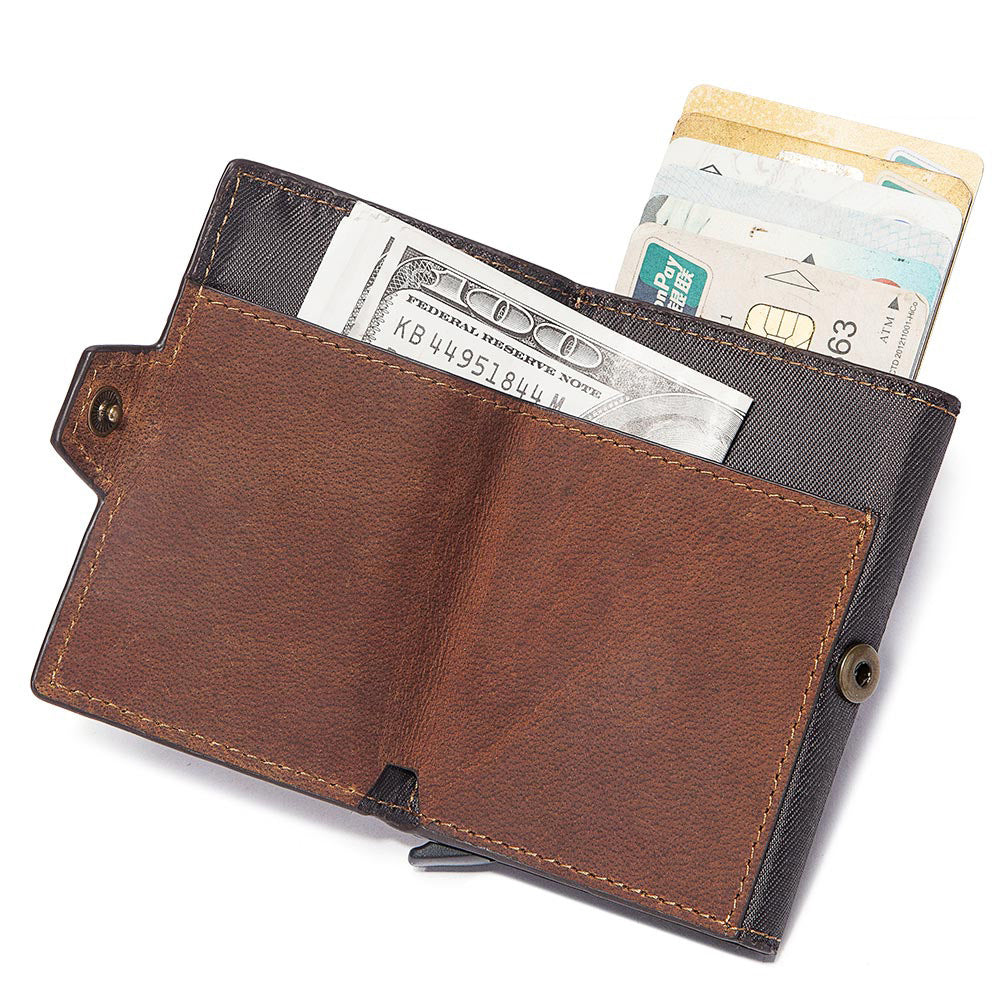 Leather Men's Card Holder Card Case European and American Leather Coin Purse Card Holder - V.I.P Digital Presence