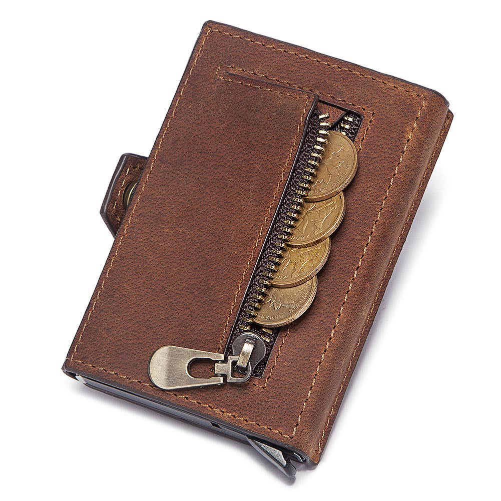 Leather Men's Card Holder Card Case European and American Leather Coin Purse Card Holder - V.I.P Digital Presence