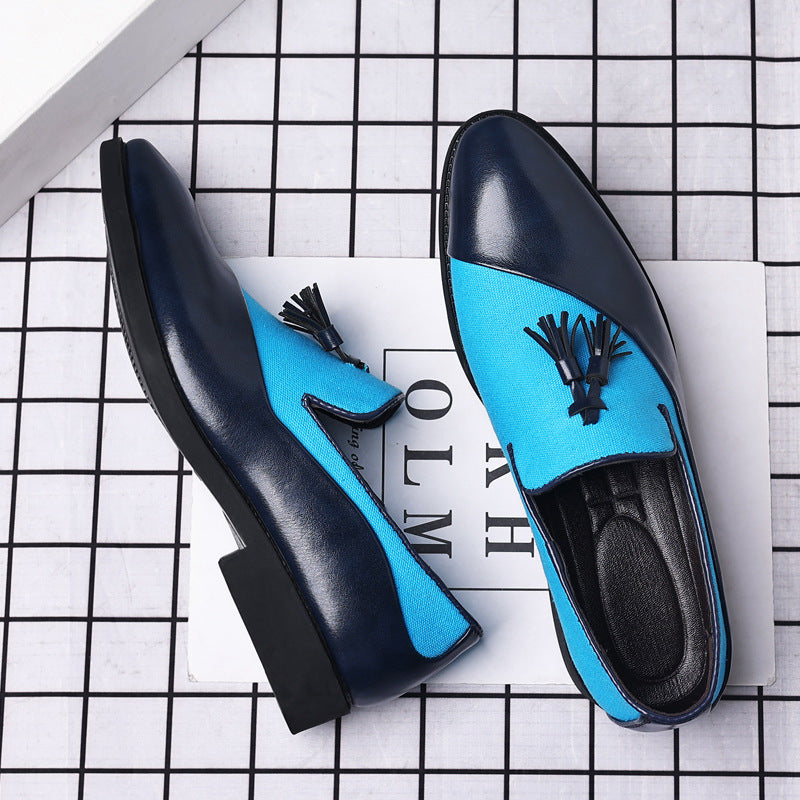 Leather shoes for men, business formal, plus size fit, trendy and casual shoes, Korean version, versatile and trendy, British style - V.I.P Digital Presence
