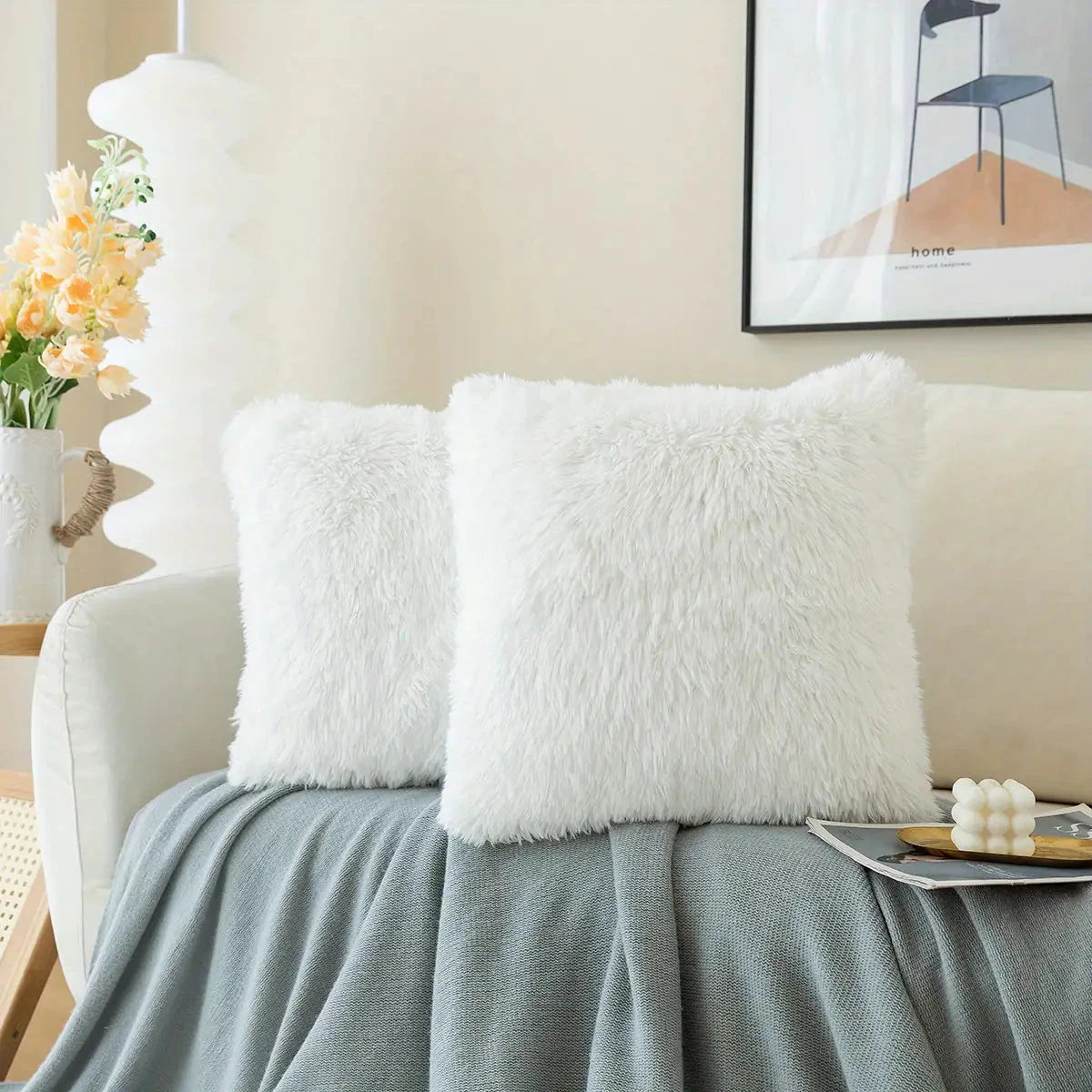 Luxurious Soft Faux Fur Throw Pillow Covers - V.I.P Digital Presence