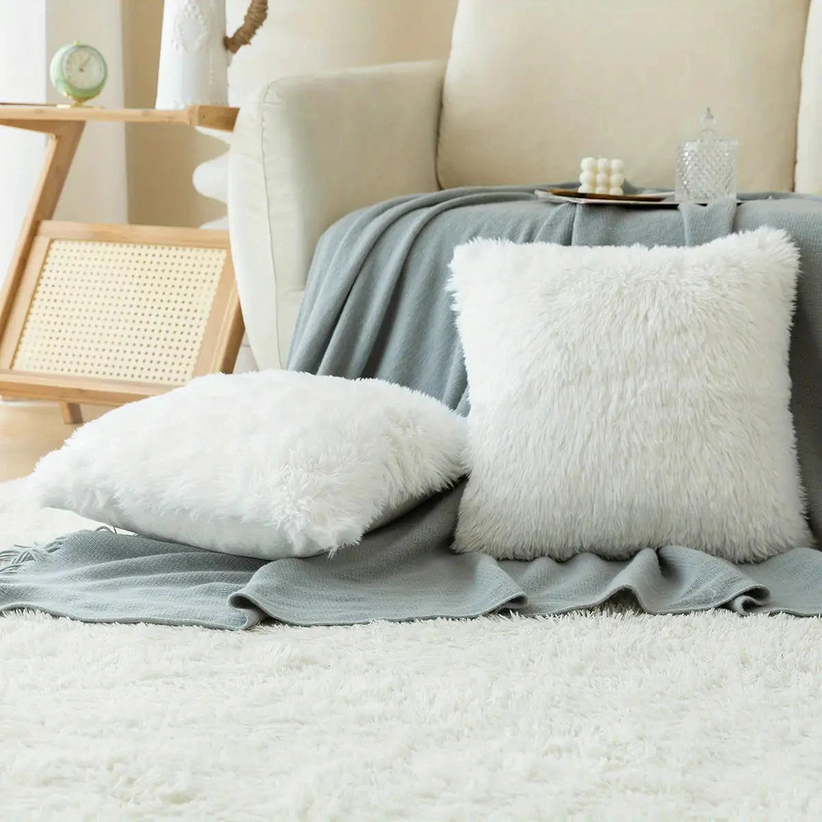 Luxurious Soft Faux Fur Throw Pillow Covers - V.I.P Digital Presence
