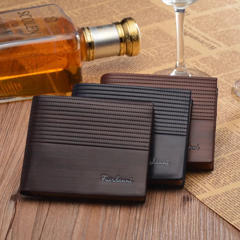 Men Leather Brand Luxury Wallet Short Slim Male Purses Money Clip Credit Card Dollar Price Portomonee Carteria - V.I.P Digital Presence