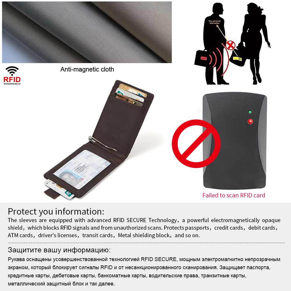 Men's Dollar Clip RFID Antimagnetic Card Holder Multifunctional Wallet Card Holder Fashion Wallet - V.I.P Digital Presence