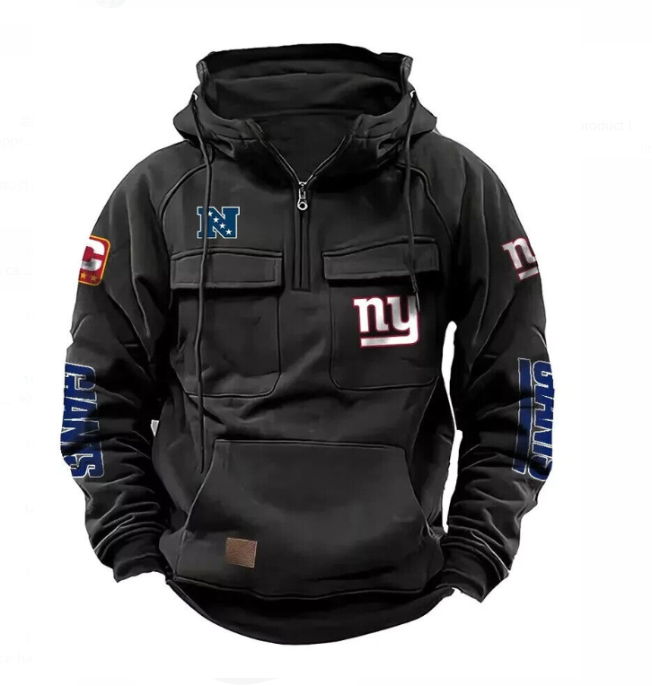 Men's hooded sweatshirt European and American retro multi pocket sweatshirt jacket - V.I.P Digital Presence