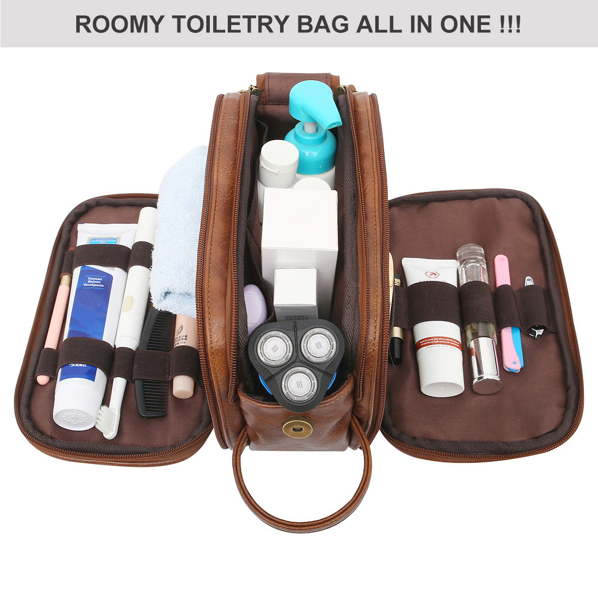 Men's Toiletry Bag Travel Organizer Cosmetic Bag - V.I.P Digital Presence