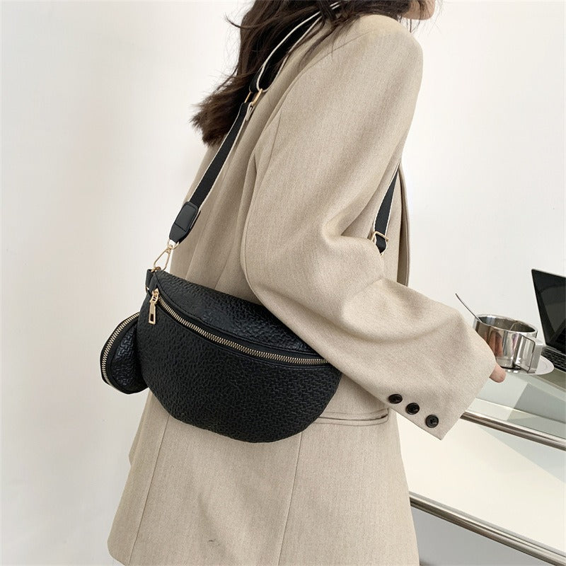 Minimalist chest bag for women's crossbody single shoulder diagonal cross waist bag - V.I.P Digital Presence
