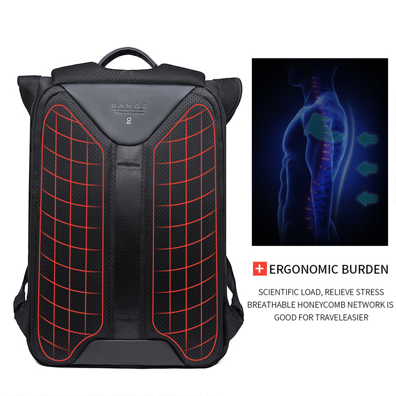New BANGE Backpack Men's Casual Business Backpack Travel Large Capacity Backpack Student Schoolbag Backpack - V.I.P Digital Presence