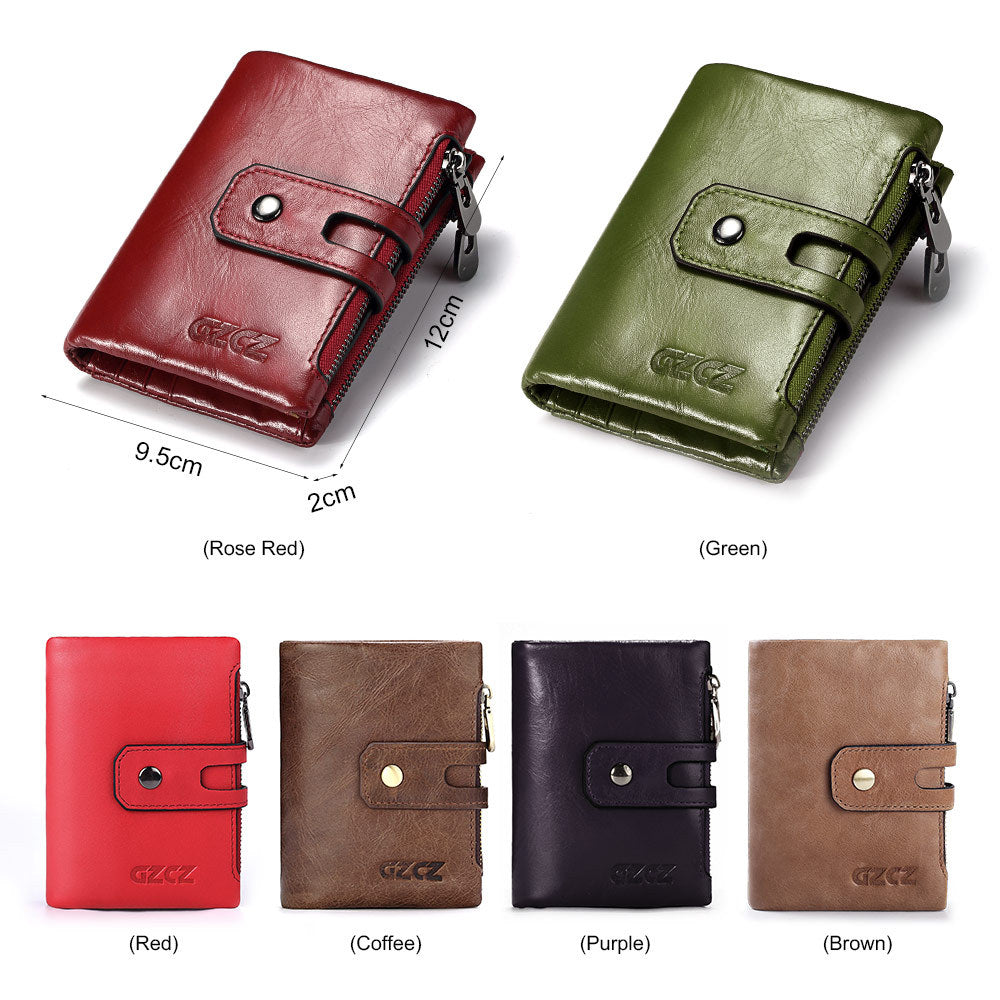 New Ladies Wallet Short Fashion Clutch Double Zipper Buckle Coin Bag Multifunctional Card Holder - V.I.P Digital Presence