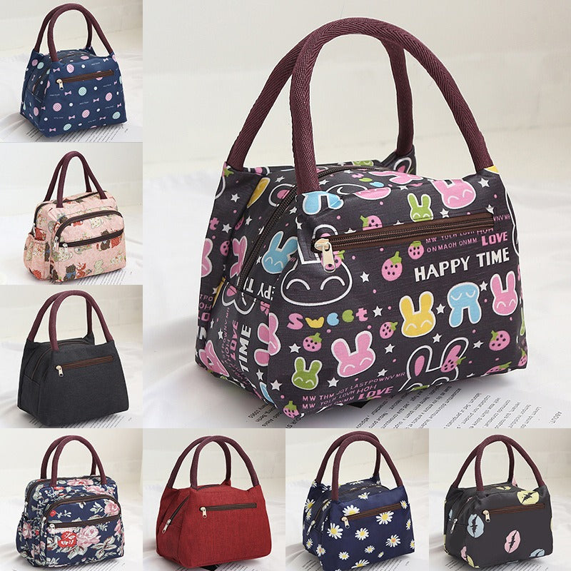 New Oxford Cloth Portable Bag Portable Folding Portable Lunch Box Bag Lunch Bag Thermal Insulation Bag Picnic Bag - V.I.P Digital Presence