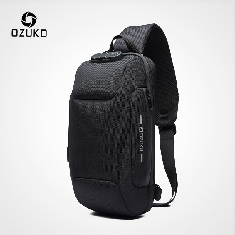 OZUKO Multifunction Crossbody Bag for Men Anti-theft Shoulder Messenger Bags Male Waterproof Short Trip Chest Bag Pack - V.I.P Digital Presence