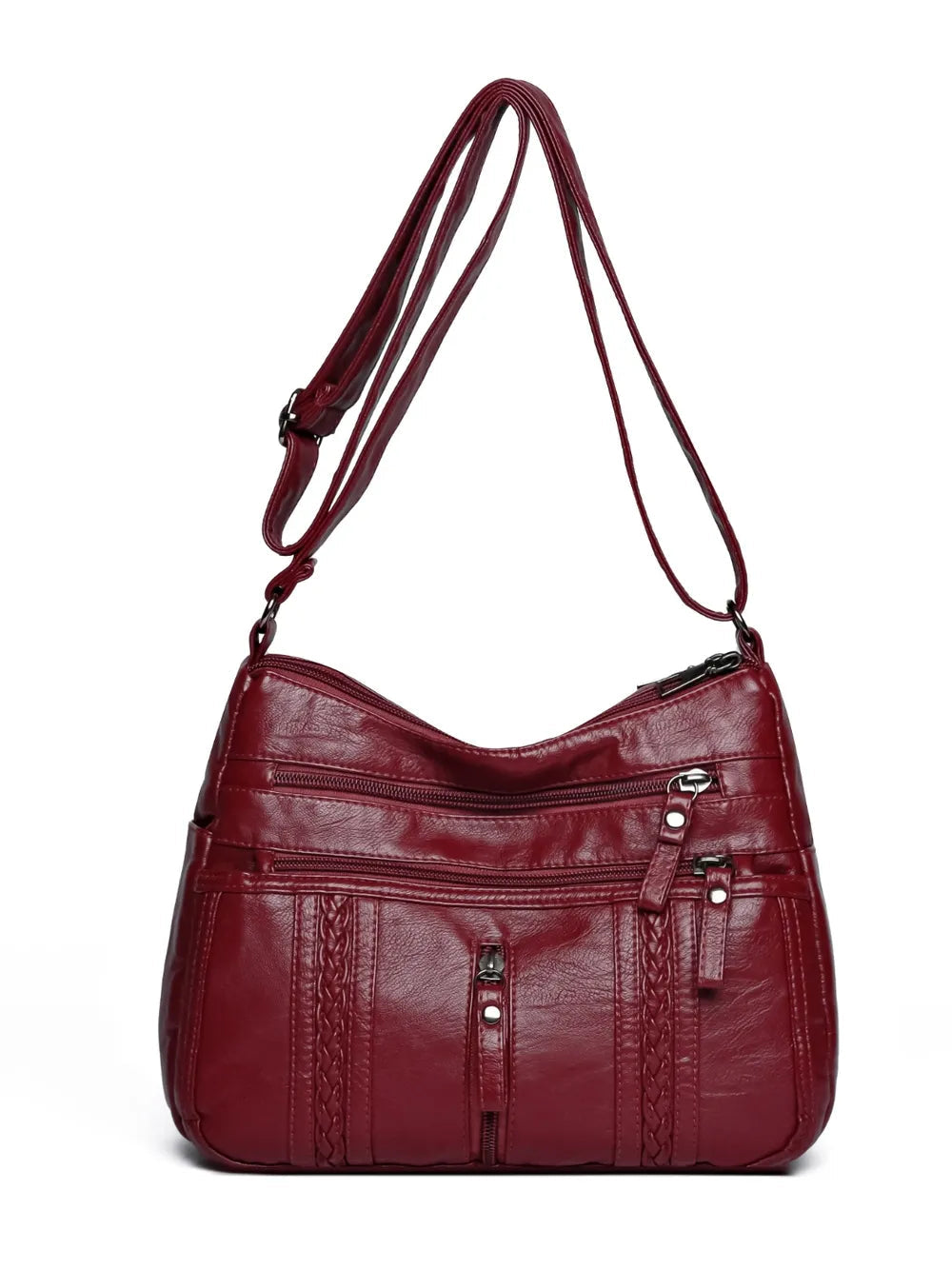 PU Leather Adjustable Strap Shoulder Bag - V.I.P Digital Presence