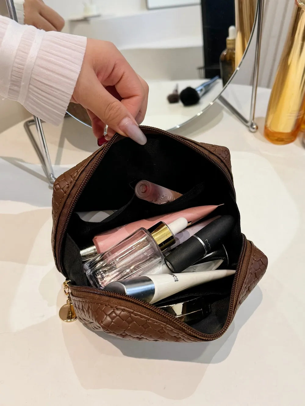 PU Leather Woven Clutch - V.I.P Digital Presence