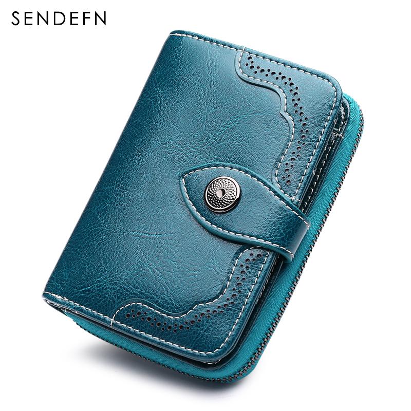 Sendefn Small Wallet Casual Women's Purses Split Leather Quality Short Money Bag - V.I.P Digital Presence