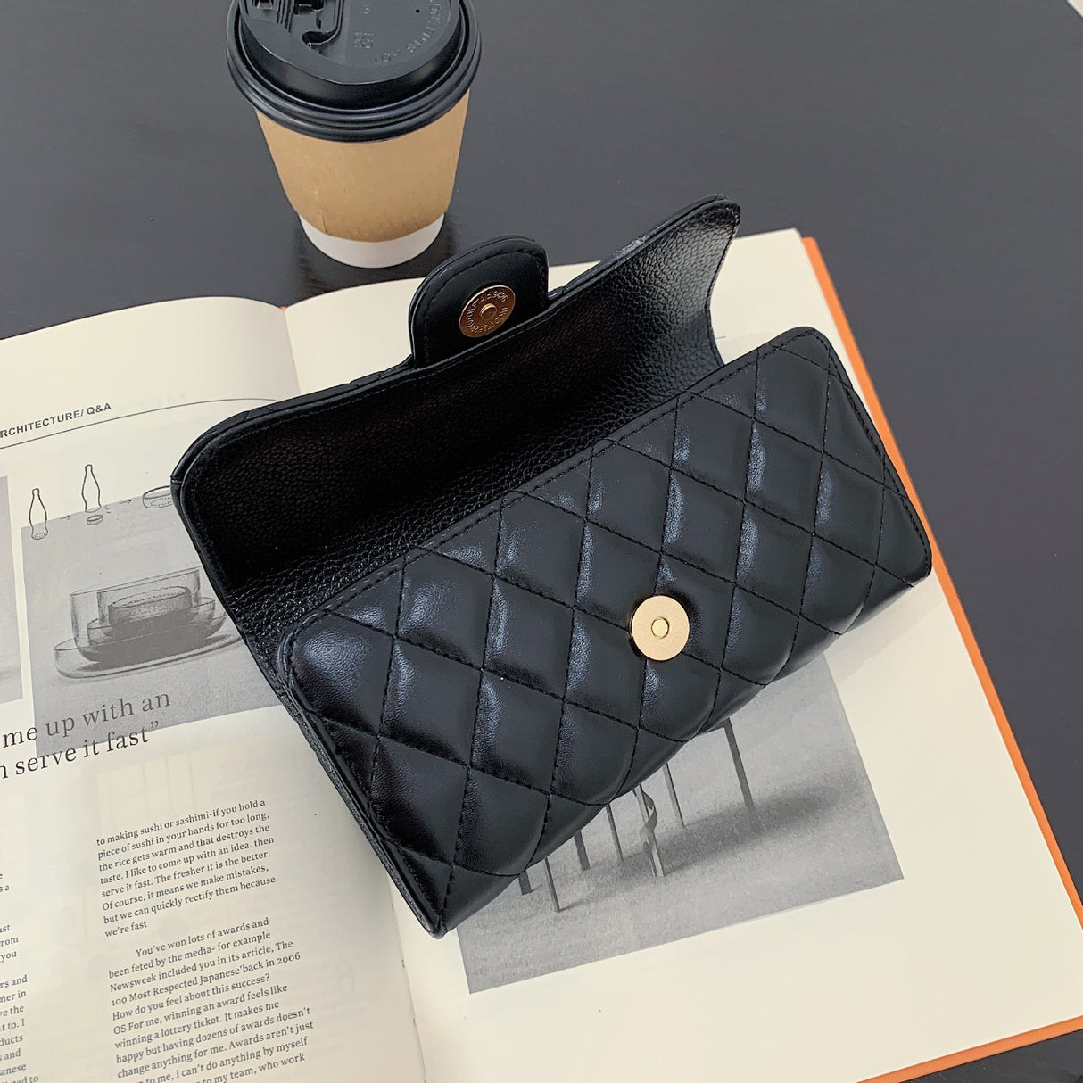 Small Fragrance Folding Wallet Women's Short Wallet Coin Purse Simple Diamond Embroidery Thread Large Capacity Long Wallet Card Holder - V.I.P Digital Presence