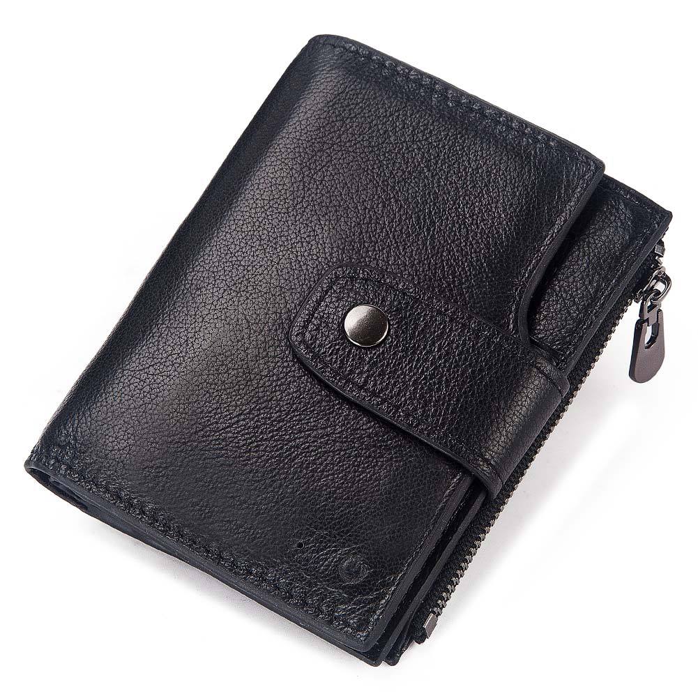 Smart Anti-Lost Wallet Men's Leather Wallet RFID Anti-theft Brush Coin Purse Bluetooth Link Multifunctional - V.I.P Digital Presence