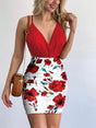 Spaghetti Strap Top and Printed Mini Skirt Set - V.I.P Digital Presence