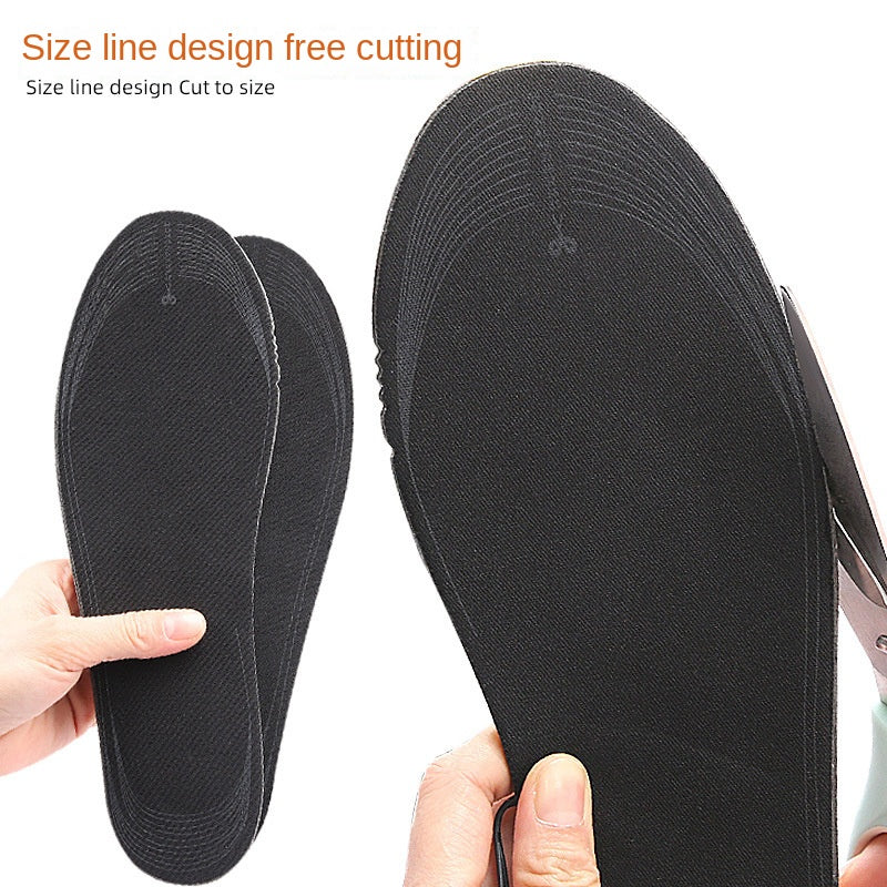 Strap portable men and women can cut heating insoles, washable battery box powered EVA electric insoles - V.I.P Digital Presence