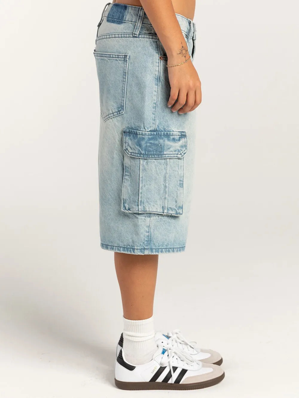 Street trendsetters ordinary washed workwear women's denim straight leg pants - V.I.P Digital Presence