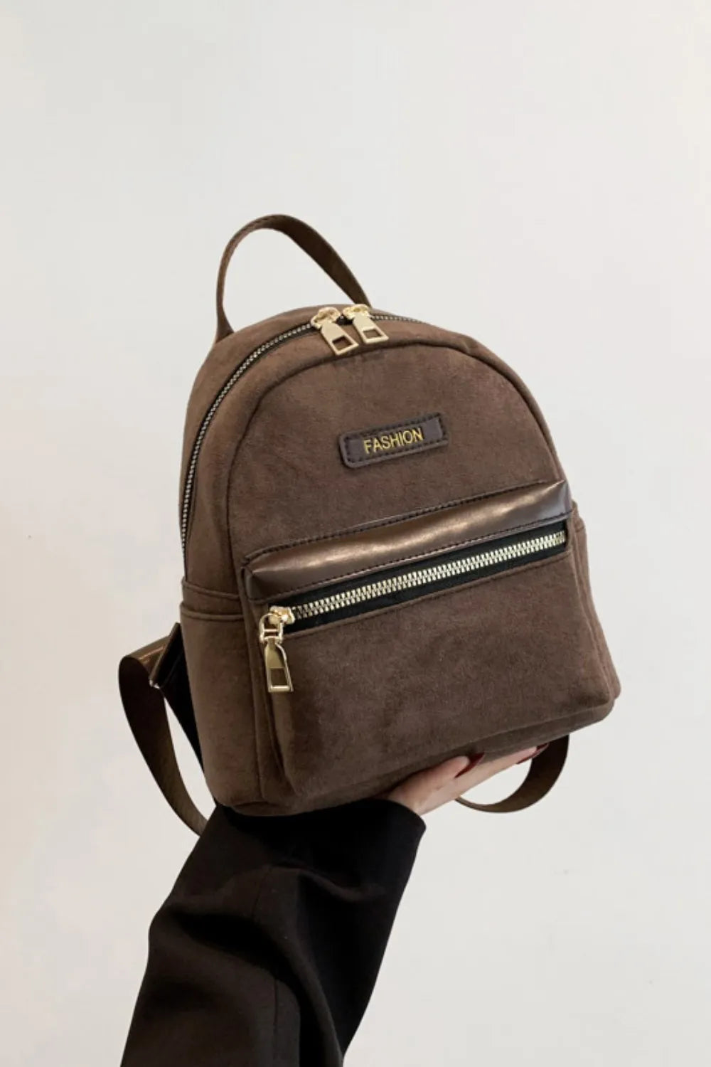 Suede Adjustable Strap Backpack Bag - V.I.P Digital Presence