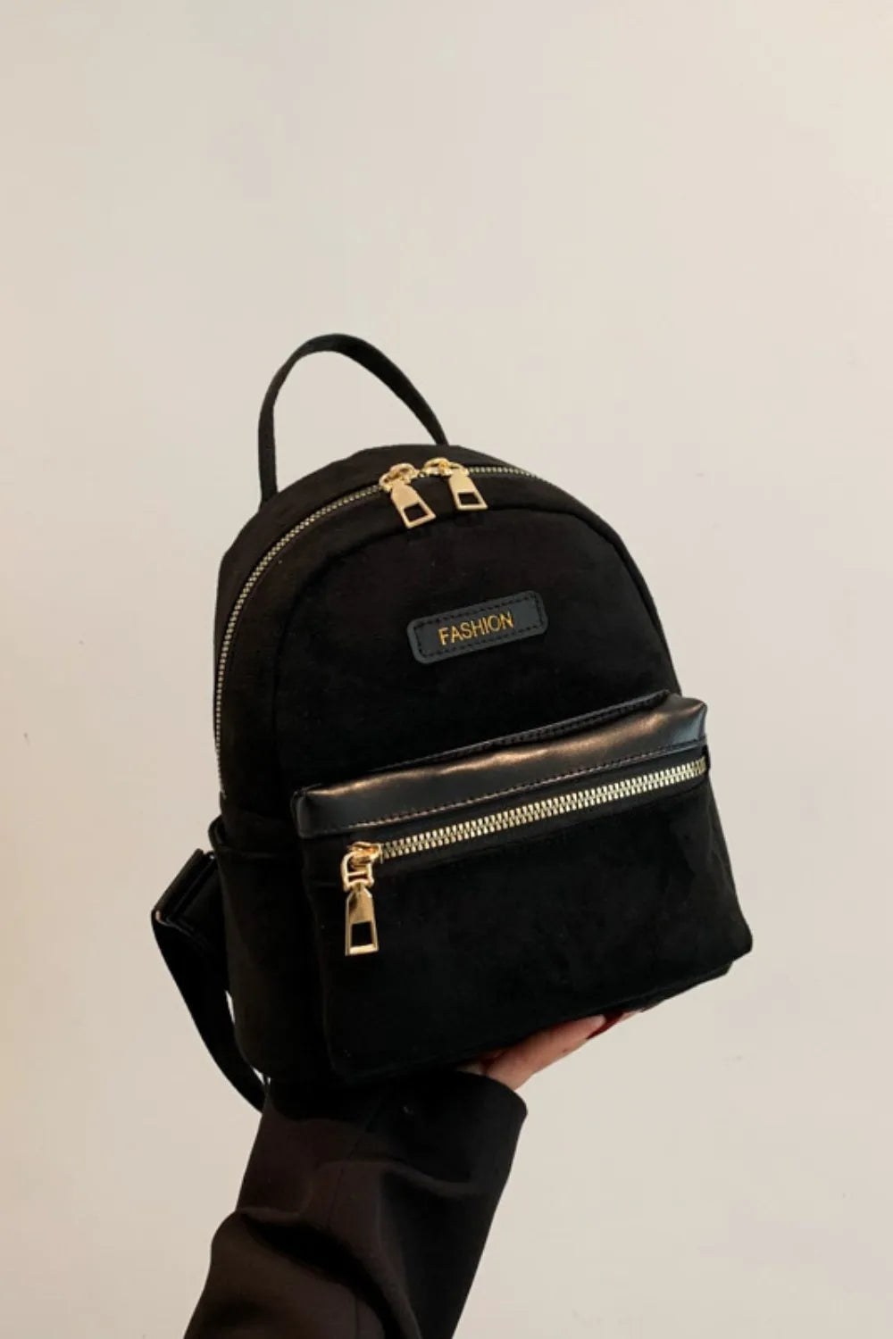 Suede Adjustable Strap Backpack Bag - V.I.P Digital Presence
