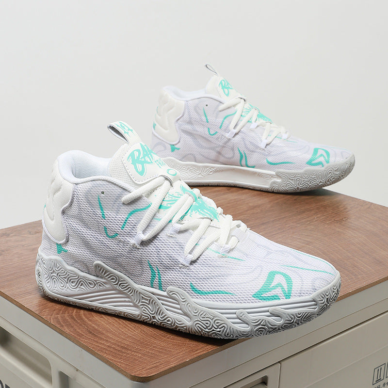 Three ball, third-generation purple MB.03 men's and women's indoor and outdoor shock-absorbing and anti slip basketball shoes - V.I.P Digital Presence