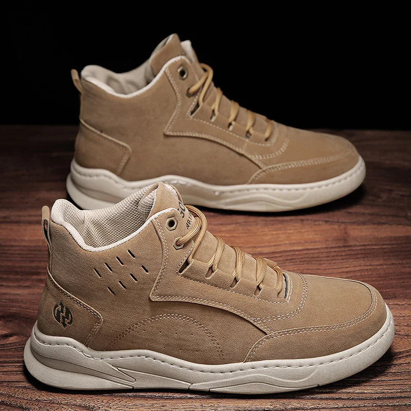 Tooling Boots Fashion Casual Sport Mans Shoe Students Four Seasons High Top Round Toe Wear-resistant Outdoor Desert Driving Boot - V.I.P Digital Presence