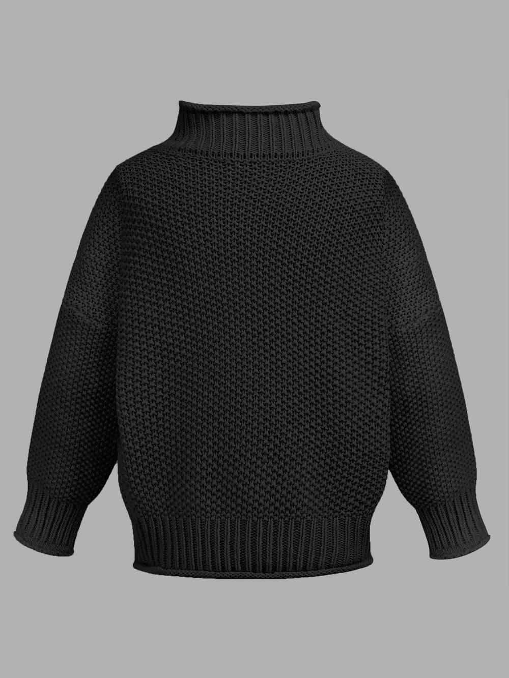 Turtleneck Long Sleeve Sweater - V.I.P Digital Presence
