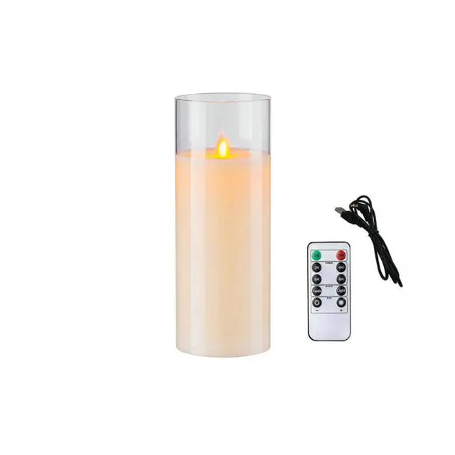 USB Rechargeable LED Pillar Candles - V.I.P Digital Presence