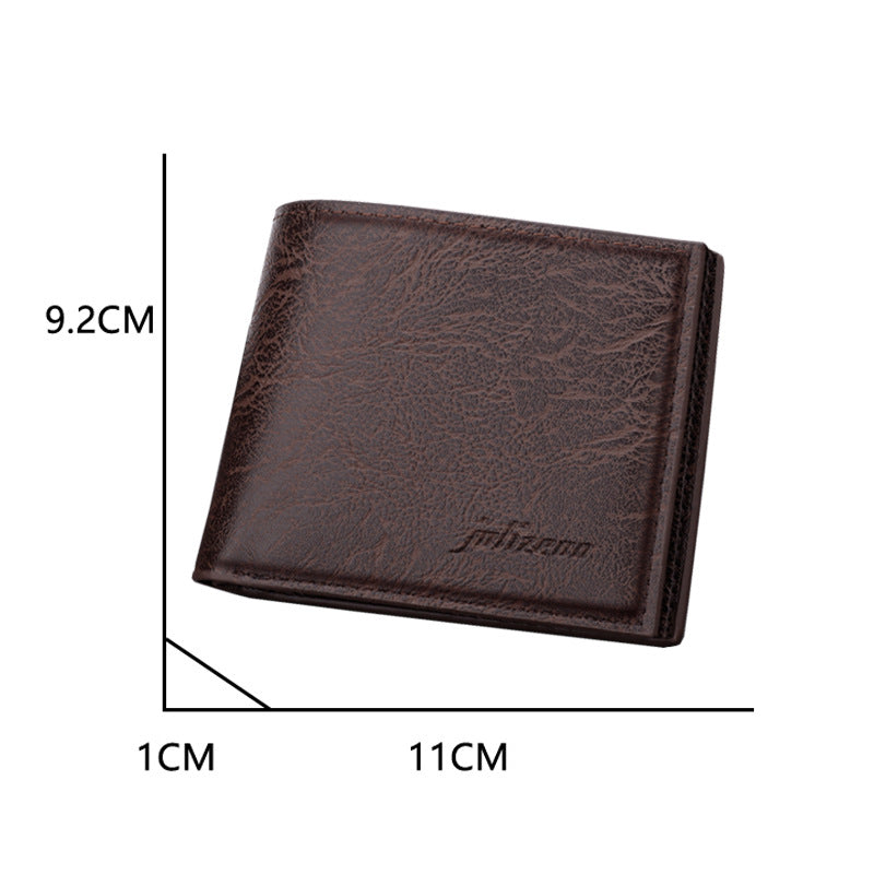Wallet Men's Short Youth College Student Wallet With Zipper Can Put Driver's License Ultra Thin Wallet Men's Simple - V.I.P Digital Presence
