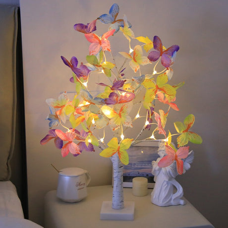 Fashion Colorful LED Rose Flower Tree Table Lamp For Holiday Party Wedding Xmas Gift Hotel Room Decor Night Light - V.I.P Digital Presence