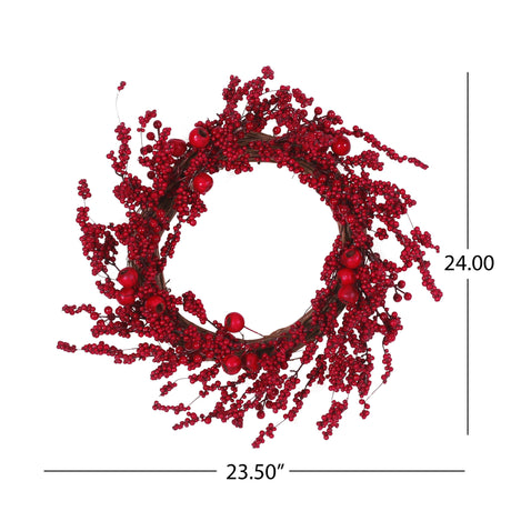 23.5" WP MIXED BERRY WREATH - V.I.P Digital Presence