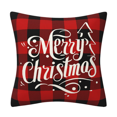 Black and red checkered car letter pillow cover, Amazon home sofa cushion cover, holiday pillow - V.I.P Digital Presence