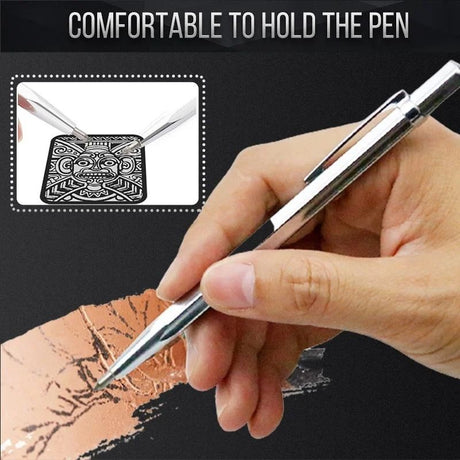 Tile Scribing Pen Glass Metal Plate Tin Lettering Tungsten Steel Scribing Needle Engraving Diamond Pen - V.I.P Digital Presence