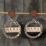Alloy Wooden Dangle Earrings - V.I.P Digital Presence